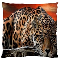 Nature With Tiger Large Cushion Case (one Side) by Sparkle