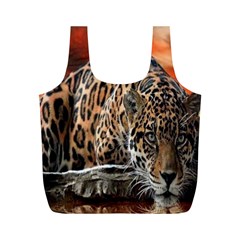 Nature With Tiger Full Print Recycle Bag (m) by Sparkle