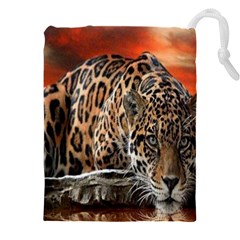 Nature With Tiger Drawstring Pouch (4xl) by Sparkle