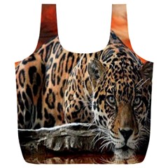 Nature With Tiger Full Print Recycle Bag (xxl) by Sparkle