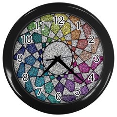 Wirldrawing Wall Clock (black)