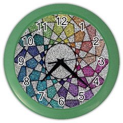 Wirldrawing Color Wall Clock by Sparkle