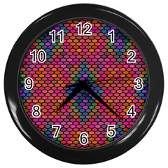 Hexxogons Wall Clock (black)