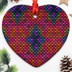 Hexxogons Heart Ornament (two Sides) by Sparkle