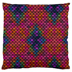 Hexxogons Large Cushion Case (one Side) by Sparkle