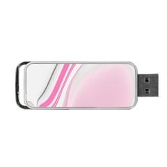 Modern Pink Portable Usb Flash (two Sides) by Sparkle