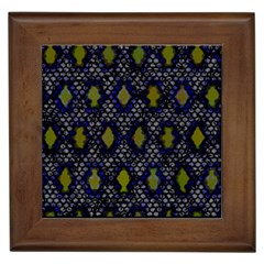 Color Abstract Cartoon Framed Tile by Sparkle