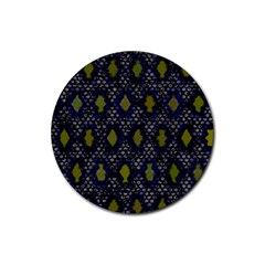 Color Abstract Cartoon Rubber Coaster (round)  by Sparkle