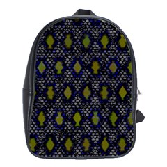 Color Abstract Cartoon School Bag (large) by Sparkle