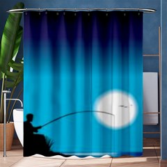 Fishing Shower Curtain 60  X 72  (medium)  by Sparkle