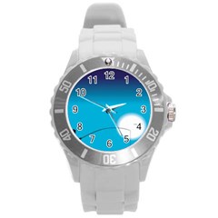 Fishing Round Plastic Sport Watch (l) by Sparkle