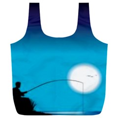 Fishing Full Print Recycle Bag (xxl) by Sparkle