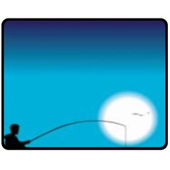 Fishing Fleece Blanket (medium)  by Sparkle