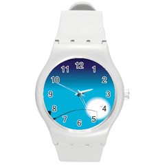 Fishing Round Plastic Sport Watch (m) by Sparkle