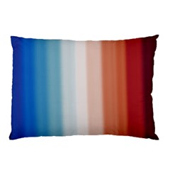 Blue,white Red Pillow Case by Sparkle