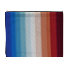 Blue,white Red Cosmetic Bag (xl) by Sparkle