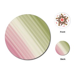 Pink Green Playing Cards Single Design (round) by Sparkle