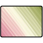 Pink Green Fleece Blanket (Large)  80 x60  Blanket Front