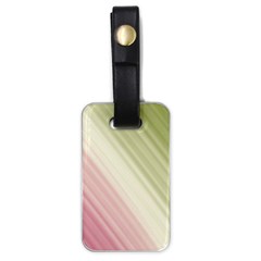 Pink Green Luggage Tag (one Side) by Sparkle