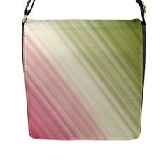 Pink Green Flap Closure Messenger Bag (l) by Sparkle