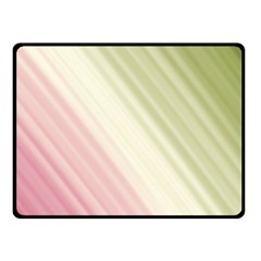 Pink Green Double Sided Fleece Blanket (small)  by Sparkle