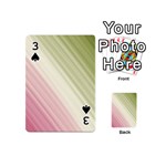 Pink Green Playing Cards 54 Designs (Mini) Front - Spade3