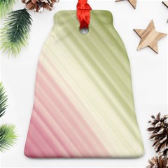 Pink Green Bell Ornament (two Sides) by Sparkle