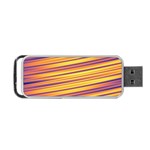 Orange Strips Portable USB Flash (One Side) Front