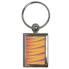 Orange Strips Key Chain (rectangle) by Sparkle