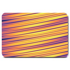 Orange Strips Large Doormat  by Sparkle