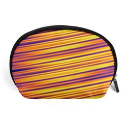 Orange Strips Accessory Pouch (large)