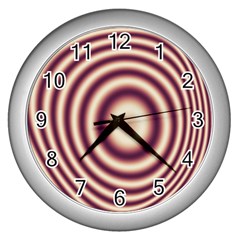 Strips Hole Wall Clock (silver) by Sparkle