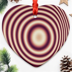 Strips Hole Heart Ornament (two Sides) by Sparkle