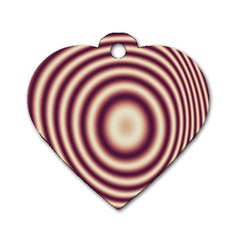 Strips Hole Dog Tag Heart (one Side) by Sparkle