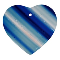 Blue White Ornament (heart) by Sparkle