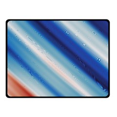 Blue White Double Sided Fleece Blanket (small)  by Sparkle