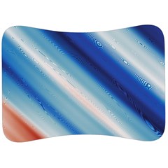 Blue White Velour Seat Head Rest Cushion by Sparkle