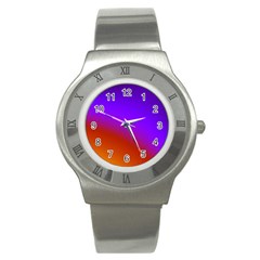 Violet Orange Stainless Steel Watch by Sparkle