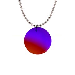 Violet Orange 1  Button Necklace by Sparkle