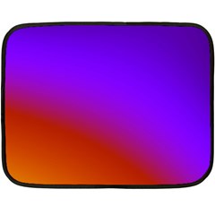 Violet Orange Fleece Blanket (mini) by Sparkle