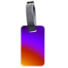 Violet Orange Luggage Tag (two Sides) by Sparkle