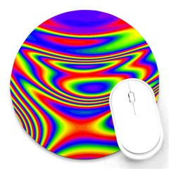 Rainbow Round Mousepads by Sparkle