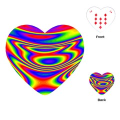 Rainbow Playing Cards Single Design (heart) by Sparkle