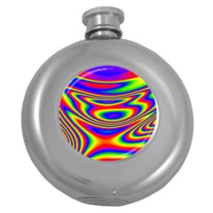 Rainbow Round Hip Flask (5 Oz) by Sparkle