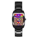 Rainbow Stainless Steel Barrel Watch Front