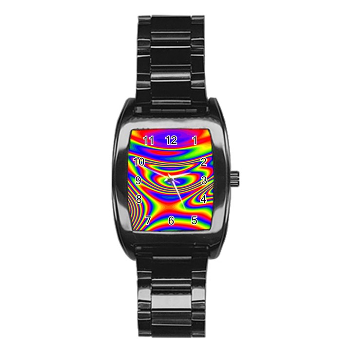 Rainbow Stainless Steel Barrel Watch