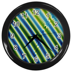 Blueglow Wall Clock (black) by Sparkle