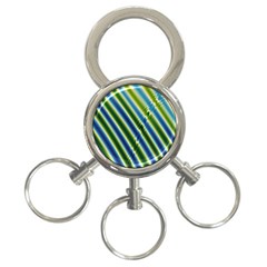 Blueglow 3-ring Key Chain by Sparkle