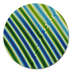 Blueglow Magnet 5  (round) by Sparkle