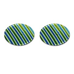 Blueglow Cufflinks (oval) by Sparkle